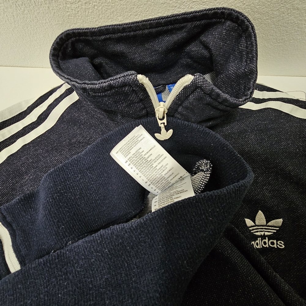 Adidas Blue & White Track Jacket - Picture 7 of 16